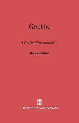 Goethe(English, Electronic book text, Hatfield Henry)