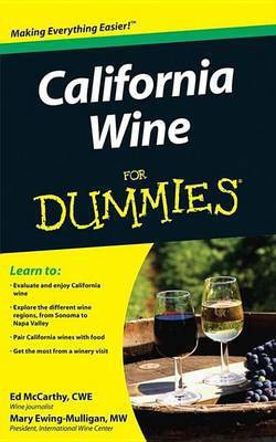 California Wine For Dummies(English, Electronic book text, McCarthy Ed)