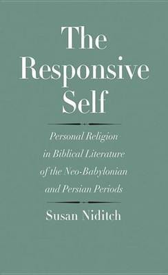 The Responsive Self(English, Electronic book text, Niditch Susan)