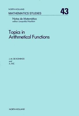 Topics in Arithmetical Functions(English, Electronic book text, Koninck)