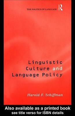 Linguistic Culture and Language Policy(English, Electronic book text, Schiffman Harold)