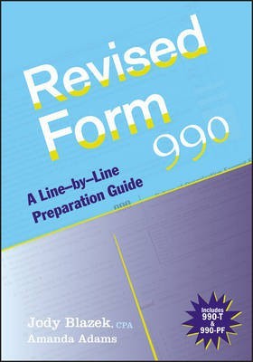 Revised Form 990(English, Electronic book text, Blazek Jody)