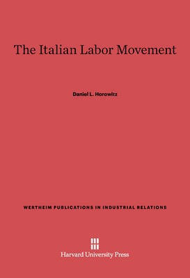The Italian Labor Movement(English, Electronic book text, Horowitz Daniel L.)