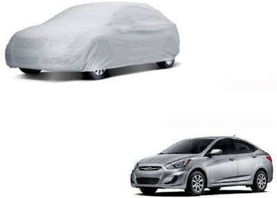 AUTO STAR Car Cover For Hyundai Accent (Without Mirror Pockets)(Silver)