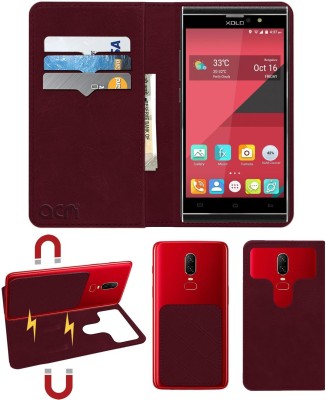 ACM Flip Cover for Xolo Black 1x(Maroon, Cases with Holder, Pack of: 1)