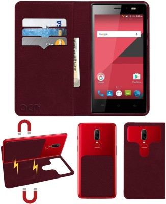 ACM Flip Cover for Xolo ERA 1X(Maroon, Cases with Holder, Pack of: 1)