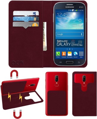 ACM Flip Cover for Samsung Galaxy Grand Neo I9060(Maroon, Cases with Holder, Pack of: 1)
