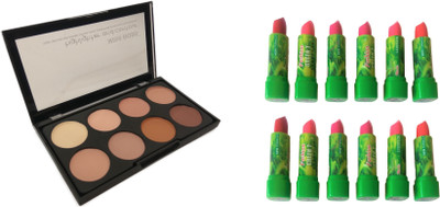 

Miss Boss 12 piece of green tea lipstick and kb concealer , pack of 2(Set of 2)