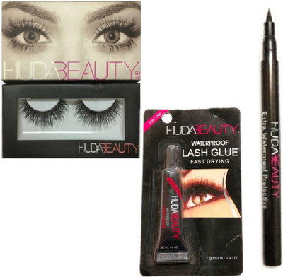 

Hubshi 3D Eyelashes Lashe Glue & Eyeliner(Set of 3)