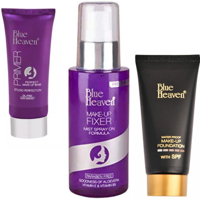 

Blue Heaven primer & make up fixer & foundation tube(Set of 3)