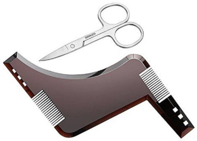 

Stylazo Men Shaping Beard Comb Reusable And Comfortable And Scissors Combo For Men (Pack Of 2)(Set of 2)