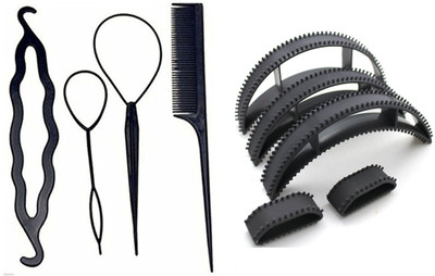 

Maahal Pack of 9 Useful Hair Accessories for Women/ Girls for Festive / Hair Styling(Set of 9)