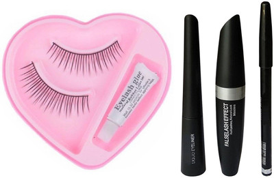 

tanvi27 BEST COMBO FEATURE EYELASHES WITH 3IN1 SET(Set of 3)