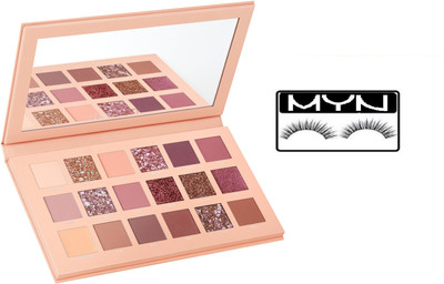 

Myn Beauty Combo of New Nude Edition Eye-shadow Pallete With 1 Pair Eyelashe(Set of 2)