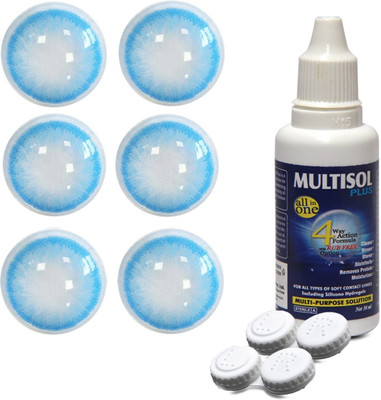 

TruOm Multicolor Contact Lenses Monthly Contact Lens(0, Multi Color, Pack of 6)