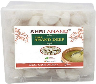 SHRI ANAND WhiteGheeJyot_50Pc_Medium Cotton Wick