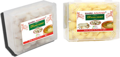 SHRI ANAND White&YellowGheeBatti_50PcSet Cotton Wick(Pack of 2)