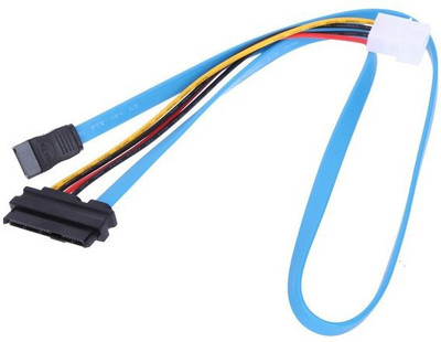 

Buyyart 27Long 4 Pin IDE to 7+15 Pin Female SATA Extension Cable Network Cable(Compatible with Computer, Blue)