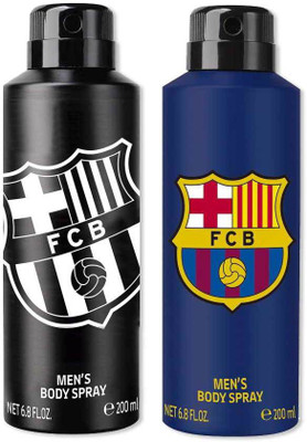 

FC Barcelona Original Black & Blue Combo Deodorant Spray - For Men(400 ml, Pack of 2)