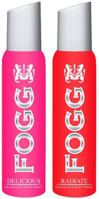 

Fogg Delicous,Radiate Combo Pack Deodorant Spray - For Men & Women(240 ml, Pack of 2)