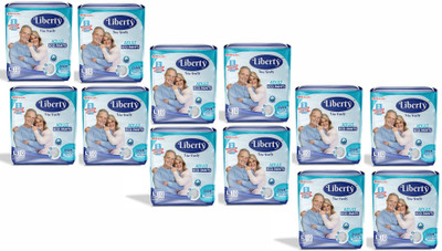 

Liberty OVER NIGHT PROTECTION PANT STYLE ADULT DIAPER L SIZE - L(120 Pieces)