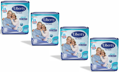 

Liberty OVER NIGHT PROTECTION PANT STYLE ADULT DIAPER L SIZE - L(40 Pieces)