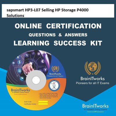 

SAPSMART HP3-L07 Selling HP Storage P4000 Solutions Online Certification Video Learning Success Kit(DVD)