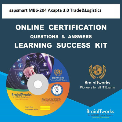 

SAPSMART MB6-204 Axapta 3.0 Trade&Logistics Online Certification Video Learning Success Kit(DVD)