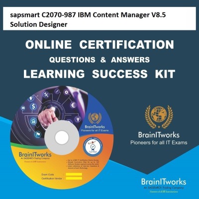 

SAPSMART C2070-987 IBM Content Manager V8.5 Solution Designer Online Certification Video Learning Success Kit(DVD)