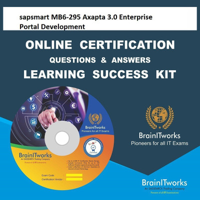 

SAPSMART MB6-295 Axapta 3.0 Enterprise Portal Development Online Certification Video Learning Success Kit(DVD)