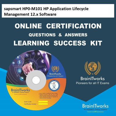 

SAPSMART HP0-M101 HP Application Lifecycle Management 12.x Software Online Certification Video Learning Success Kit(DVD)