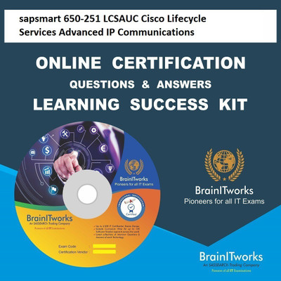 

SAPSMART 650-251 LCSAUC Cisco Lifecycle Services Advanced IP Communications Online Certification Video Learning Success Kit(DVD)