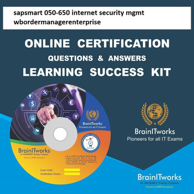 

SAPSMART 050-650 internet security mgmt w/bordermanager:enterprise Online Certification Video Learning Success Kit(DVD)