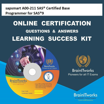 

SAPSMART A00-211 SAS® Certified Base Programmer for SAS®9Certification Online Learning Made Easy(DVD)