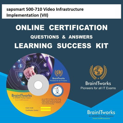 

SAPSMART 500-710 Video Infrastructure Implementation (VII)Certification Online Learning Made Easy(DVD)