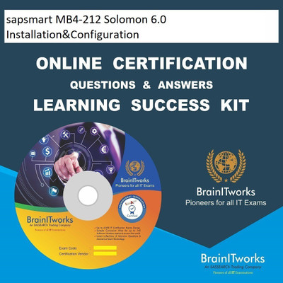 

SAPSMART MB4-212 Solomon 6.0 Installation&Configuration Online Certification Video Learning Success Kit(DVD)