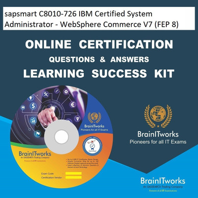 

SAPSMART C8010-726 IBM Certified System Administrator - WebSphere Commerce V7 (FEP 8) Online Certification Video Learning Success Kit(DVD)