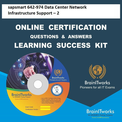 

SAPSMART 642-974 Data Center Network Infrastructure Support – 2 Online Certification Video Learning Success Kit(DVD)