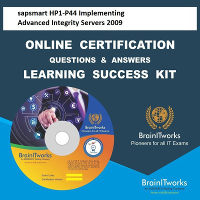 

SAPSMART HP1-P44 Implementing Advanced Integrity Servers 2009 Online Certification Video Learning Success Kit(DVD)
