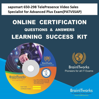 

SAPSMART 650-298 TelePresence Video Sales Specialist for Advanced Plus Exam(PATVSSAP) Online Certification Video Learning Success Kit(DVD)