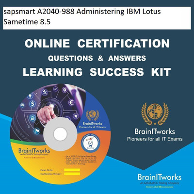 

SAPSMART A2040-988 Administering IBM Lotus Sametime 8.5 Online Certification Video Learning Success Kit(DVD)