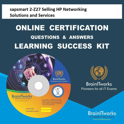 

SAPSMART 2-Z27 Selling HP Networking Solutions and Services Online Certification Video Learning Success Kit(DVD)