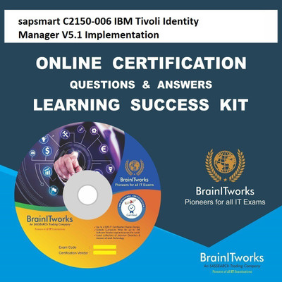 

SAPSMART C2150-006 IBM Tivoli Identity Manager V5.1 Implementation Online Certification Video Learning Success Kit(DVD)