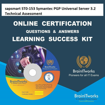 

SAPSMART ST0-153 Symantec PGP Universal Server 3.2 Technical Assessment Online Certification Video Learning Success Kit(DVD)