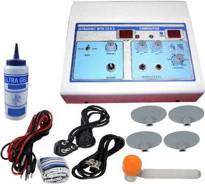 

AMAZEPHYSIOSOLUTIONS Electro Therapy Physiotherapy Combination Therapy TENS With Ultrasonic Machine Combo (White) Pain Relief Device Electrotherapy Device(APS011)