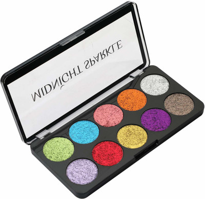 

Swiss Beauty Midnigh Sparkle Glitter Eyeshadow Palette 10 g(Multicolor)