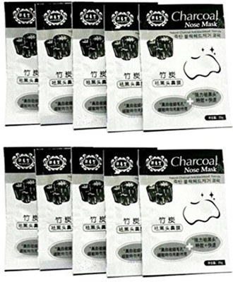 Gabbar Nose Mask Deep Cleansing Blackhead Remover Charcoal-Pack Of 10(50 ml)