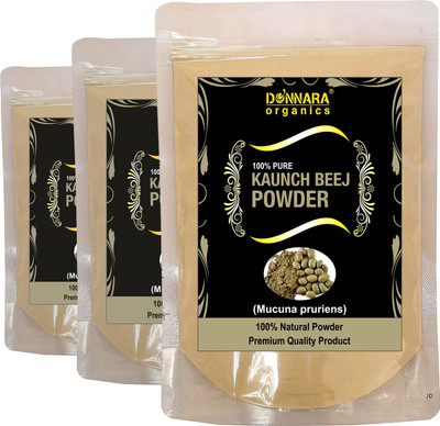 

Donnara Organics 100% Natural Kaunch Beej Powder Combo pack of 3 of 150 gms(450 gms)(450 g)