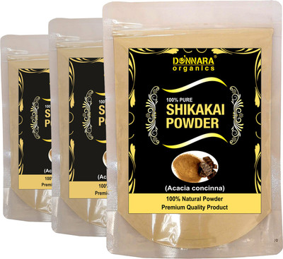 

Donnara Organics 100% Natural Shikakai Powder Combo pack of 3 of 150 gms(450 gms)(450 g)