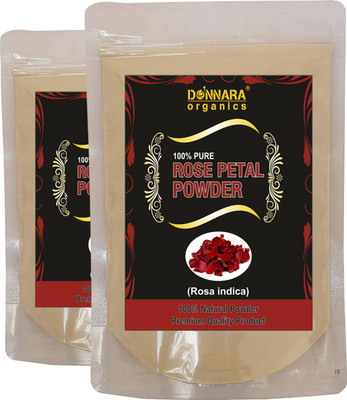 

Donnara Organics 100% Natural Rose Petal Powder Combo pack of 2 of 150 gms(300 gms)(300 g)